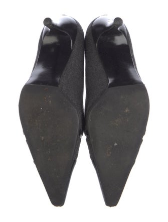 Stuart Weitzman Wool Bow Accents Pumps