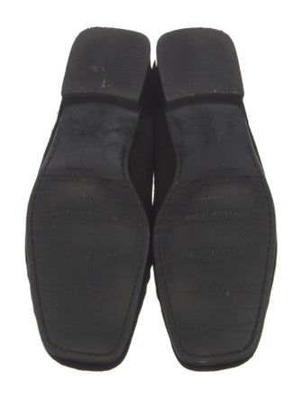 Stuart Weitzman Suede Crystal Embellishments Mules