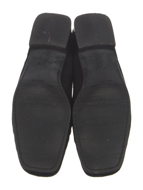 Stuart Weitzman Suede Crystal Embellishments Mules