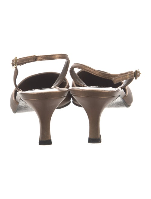 Stuart Weitzman Leather Slingback Pumps