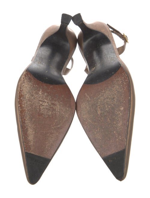 Stuart Weitzman Leather Slingback Pumps