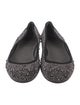 Stuart Weitzman Suede Studded Accents Flats