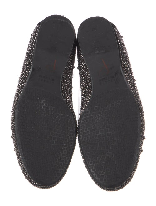 Stuart Weitzman Suede Studded Accents Flats