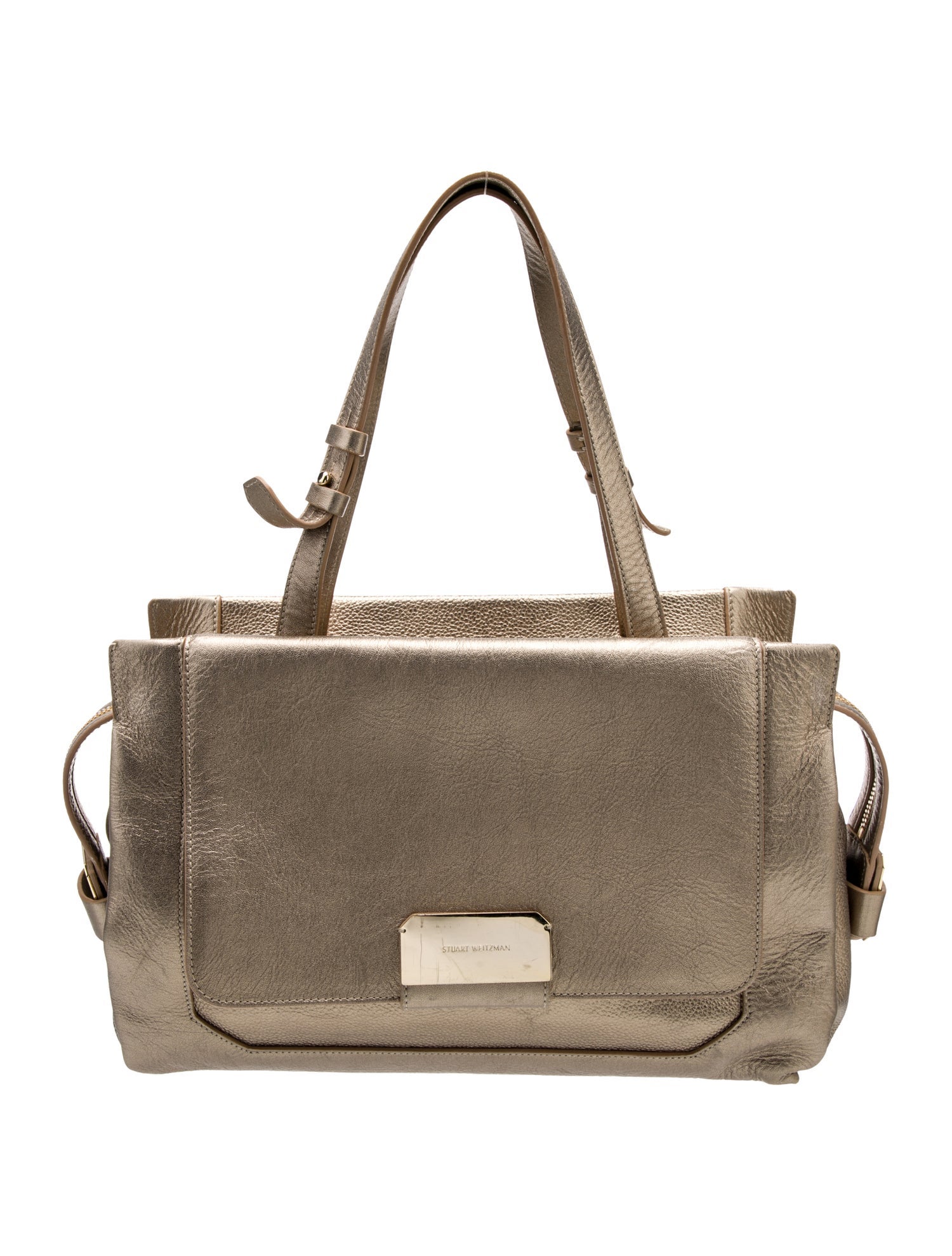 Stuart Weitzman Leather Top Handle Bag