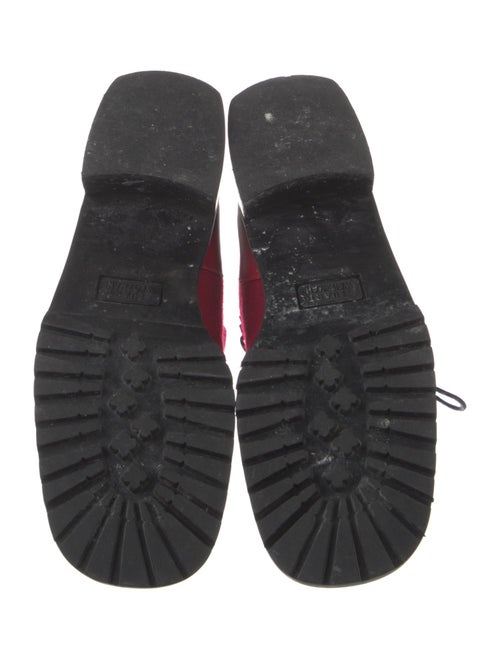 Stuart Weitzman Wool Printed Combat Boots