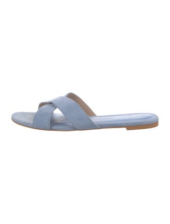 Stuart Weitzman Suede Slides