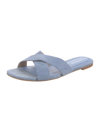 Stuart Weitzman Suede Slides