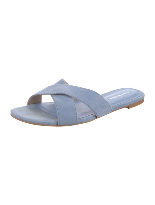 Stuart Weitzman Suede Slides