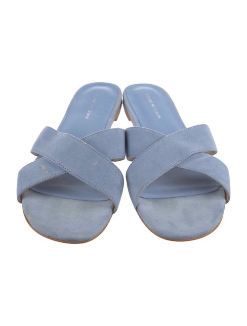 Stuart Weitzman Suede Slides
