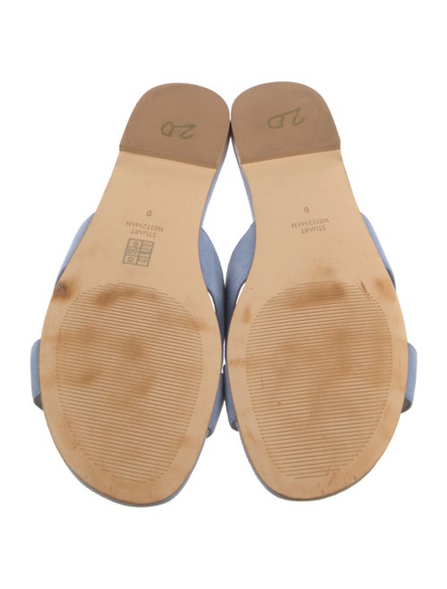 Stuart Weitzman Suede Slides