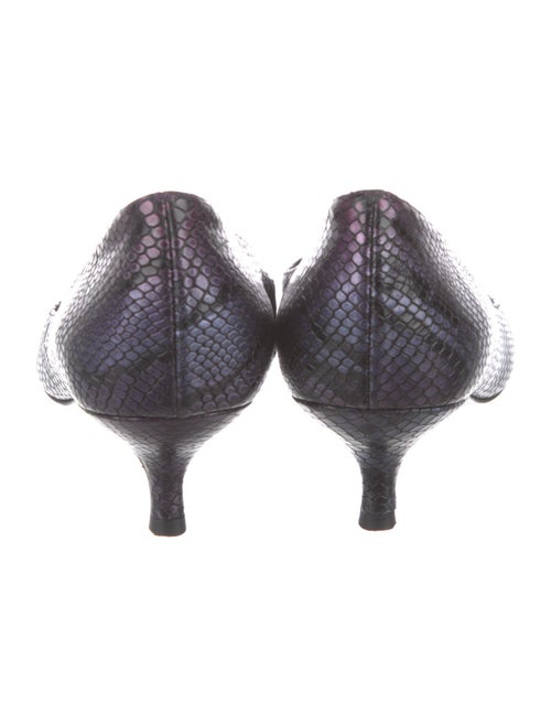 Stuart Weitzman Embossed Leather Pumps