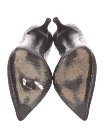 Stuart Weitzman Embossed Leather Pumps