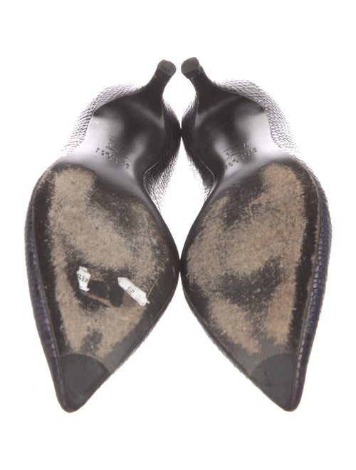 Stuart Weitzman Embossed Leather Pumps