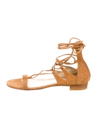 Stuart Weitzman Suede Gladiator Sandals