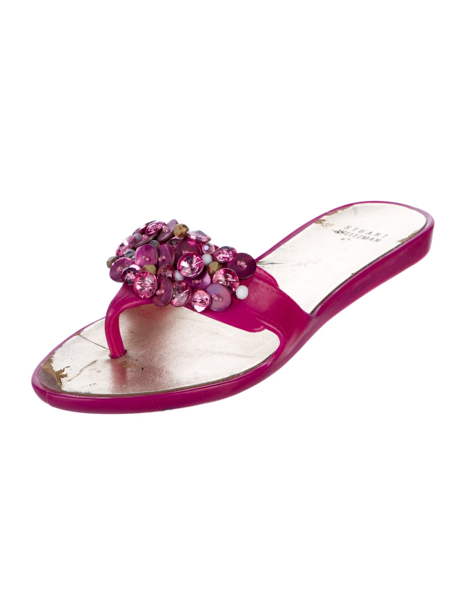 Stuart Weitzman Rubber Slides