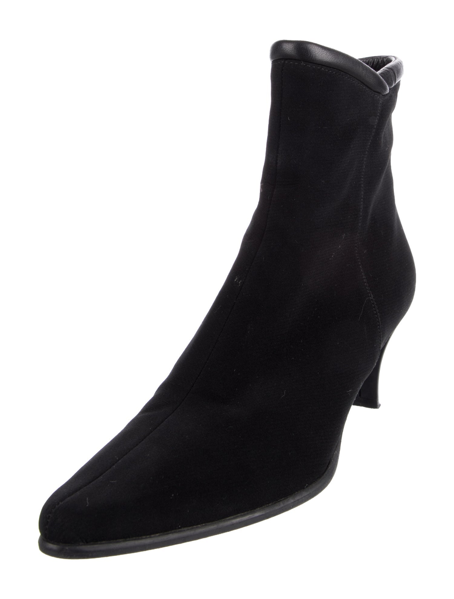 Stuart Weitzman Leather Trim Embellishment Boots