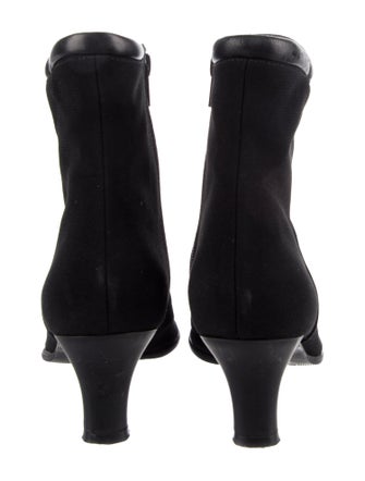 Stuart Weitzman Leather Trim Embellishment Boots