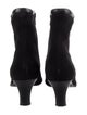 Stuart Weitzman Leather Trim Embellishment Boots