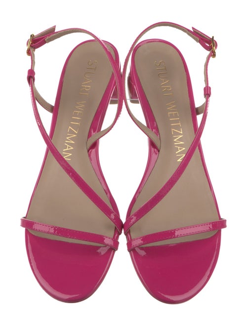 Stuart Weitzman Patent Leather Slingback Sandals