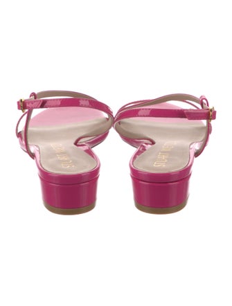Stuart Weitzman Patent Leather Slingback Sandals