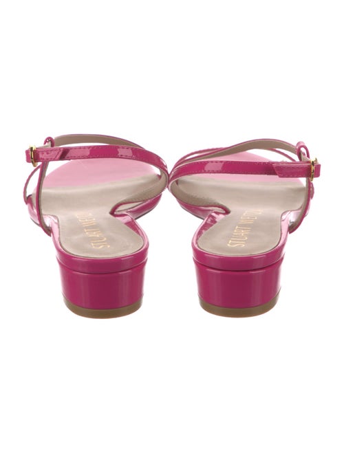Stuart Weitzman Patent Leather Slingback Sandals