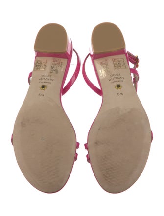 Stuart Weitzman Patent Leather Slingback Sandals