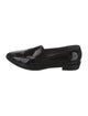 Stuart Weitzman Patent Leather Bow Accents Loafers