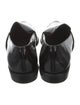 Stuart Weitzman Patent Leather Bow Accents Loafers