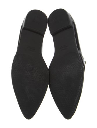 Stuart Weitzman Patent Leather Bow Accents Loafers