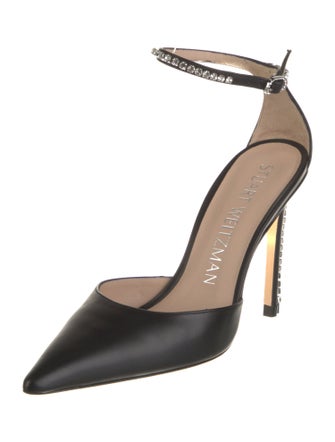 Stuart Weitzman PVC Crystal Embellishments D'Orsay Pumps