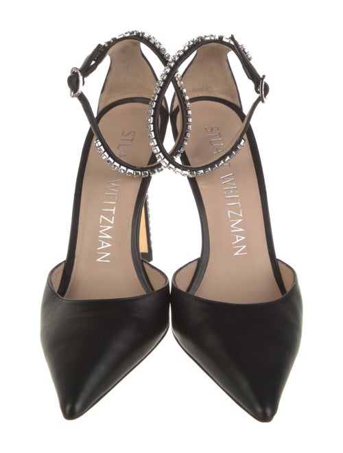 Stuart Weitzman PVC Crystal Embellishments D'Orsay Pumps