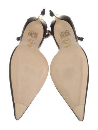 Stuart Weitzman PVC Crystal Embellishments D'Orsay Pumps