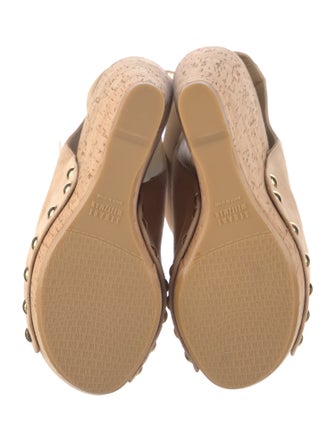 Stuart Weitzman Suede Studded Accents Sandals