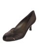 Stuart Weitzman Satin Ruffle Embellishment Pumps