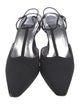 Stuart Weitzman Canvas Crystal Embellishments Slingback Sandals