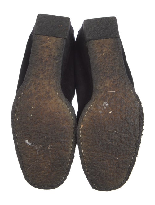 Stuart Weitzman Suede Crystal Embellishments Loafers