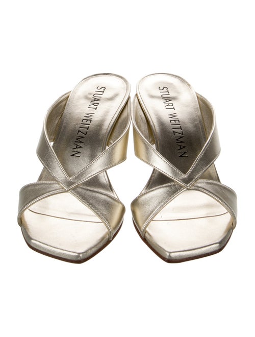 Stuart Weitzman Leather Slides