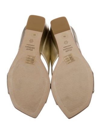 Stuart Weitzman Leather Slides