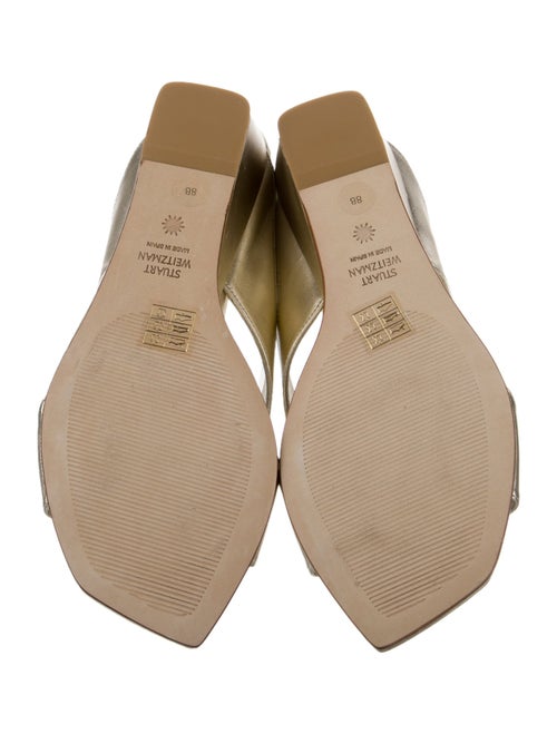 Stuart Weitzman Leather Slides