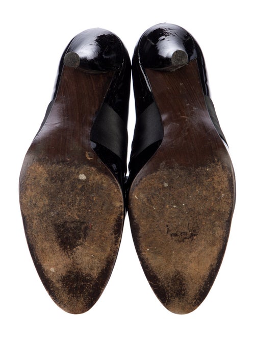 Stuart Weitzman Patent Leather Bow Accents Pumps