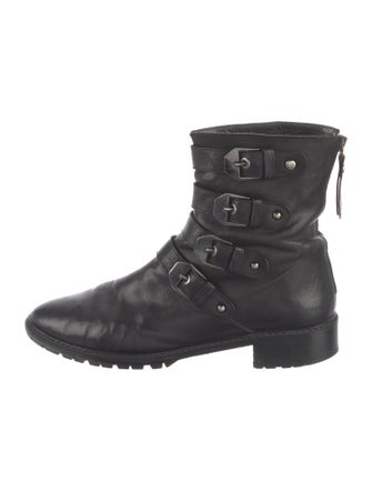 Stuart Weitzman Leather Combat Boots