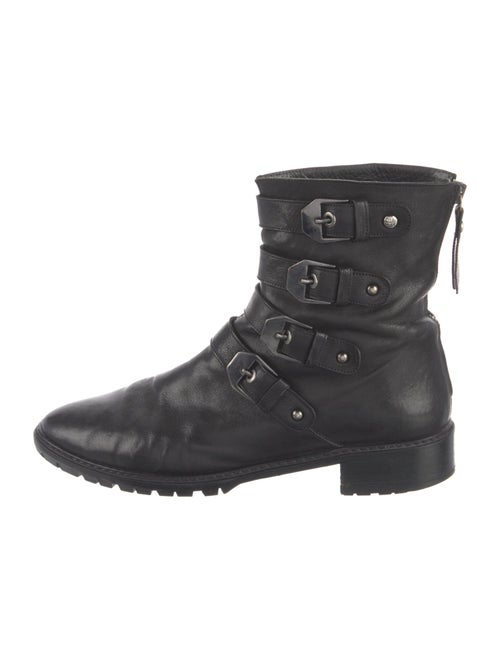 Stuart Weitzman Leather Combat Boots