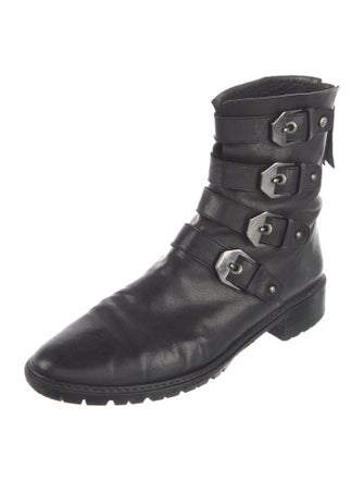 Stuart Weitzman Leather Combat Boots