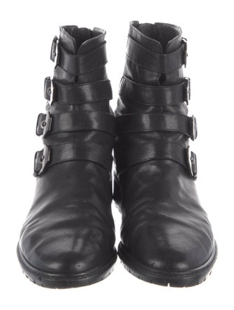 Stuart Weitzman Leather Combat Boots