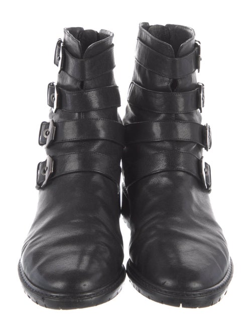 Stuart Weitzman Leather Combat Boots