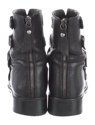 Stuart Weitzman Leather Combat Boots