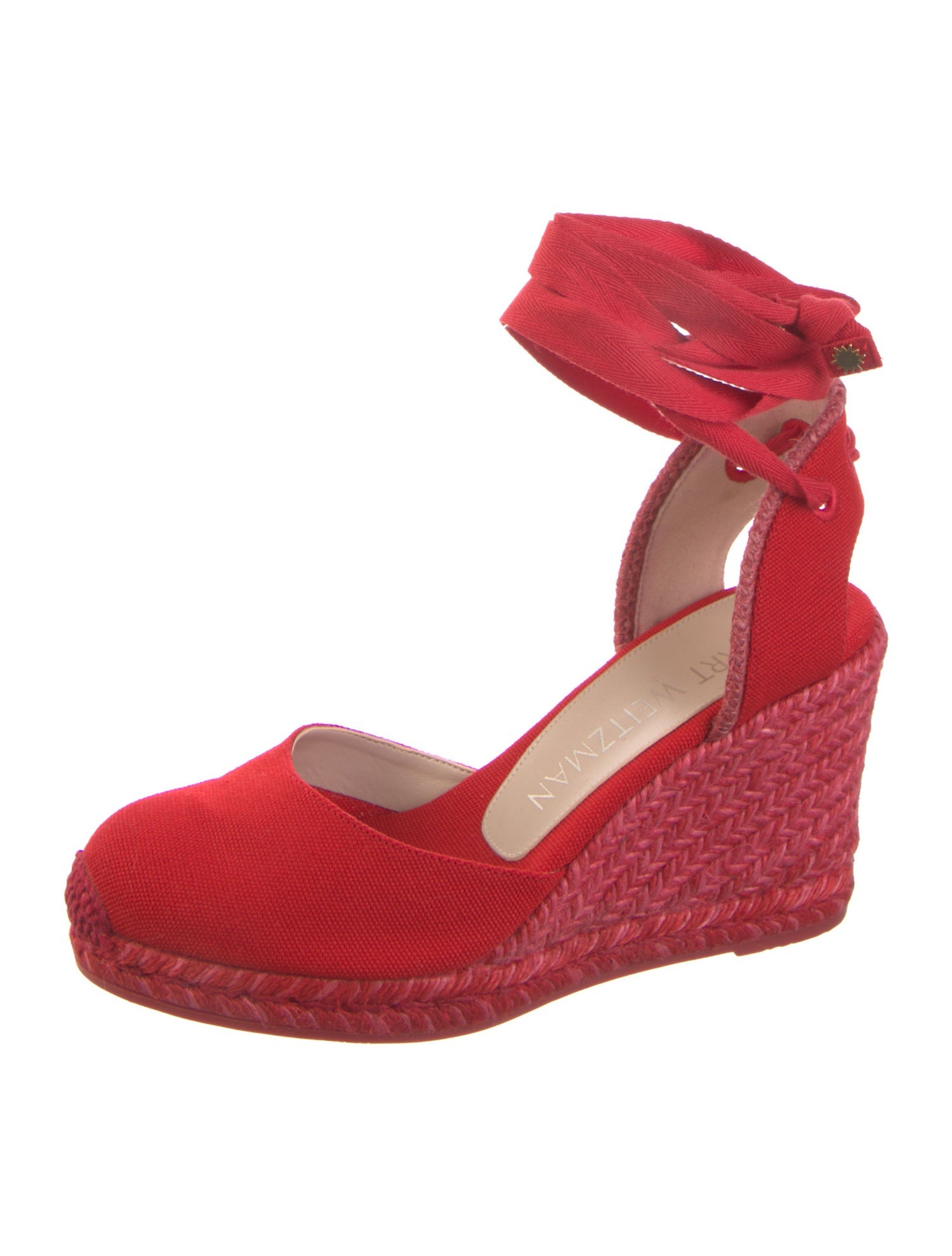 Stuart Weitzman Canvas D'Orsay Pumps