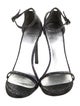 Stuart Weitzman Glitter Glitter Accents T-Strap Sandals