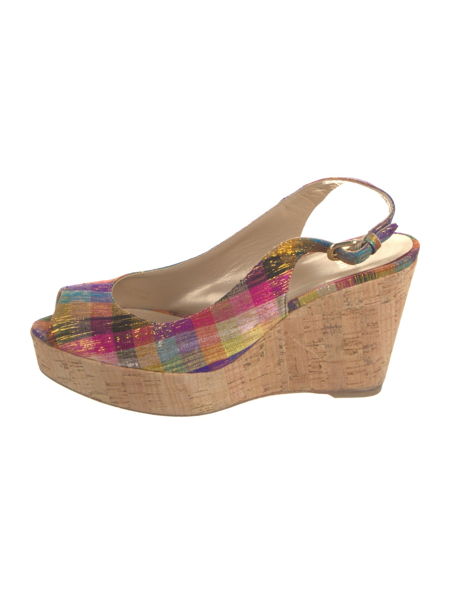 Stuart Weitzman Printed Slingback Sandals