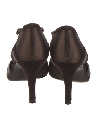 Stuart Weitzman Suede T-Strap Pumps